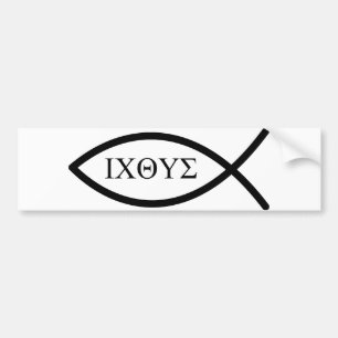 Pegatina Para Coche Ichthys (símbolo)