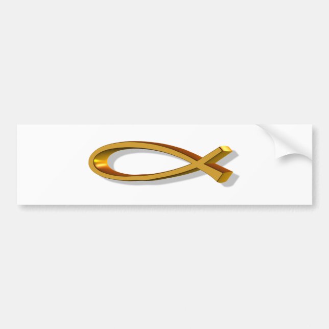 PEGATINA PARA COCHE ICHTUS 3D (Frente)