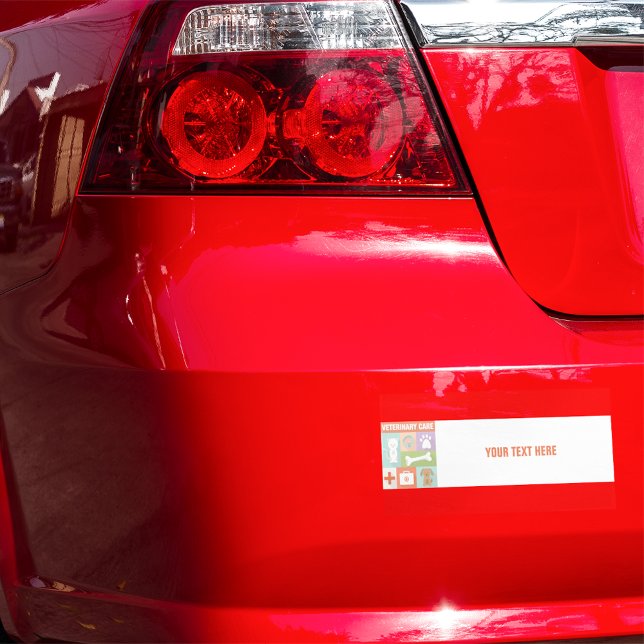 Pegatina Para Coche Icónico veterinario profesional diseñado (Subido por el creador)