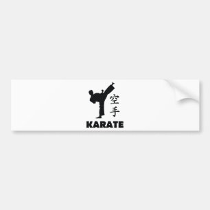 Pegatina Para Coche icono chino de los símbolos del hombre del karate