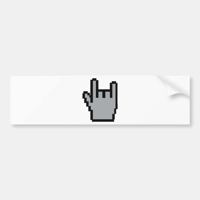 Pegatina Para Coche icono de la metal-cabeza (Frente)