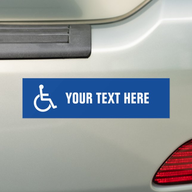 Pegatina Para Coche Icono de movilidad del signo de discapacidad del l (en coche)