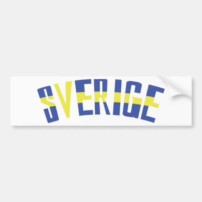 Pegatina Para Coche icono de Suecia (Frente)
