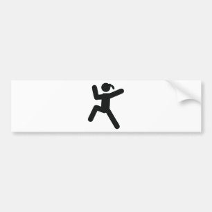 Pegatina Para Coche icono del chica que sube