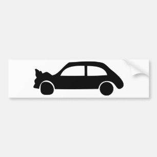 Pegatina Para Coche icono negro del coche del desplome