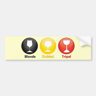 Pegatina Para Coche Iconos belgas de la cerveza
