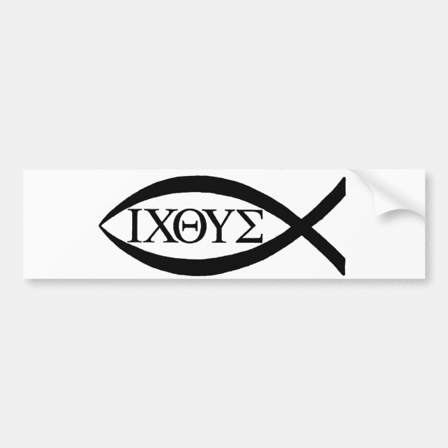 PEGATINA PARA COCHE ICTHUS (Frente)