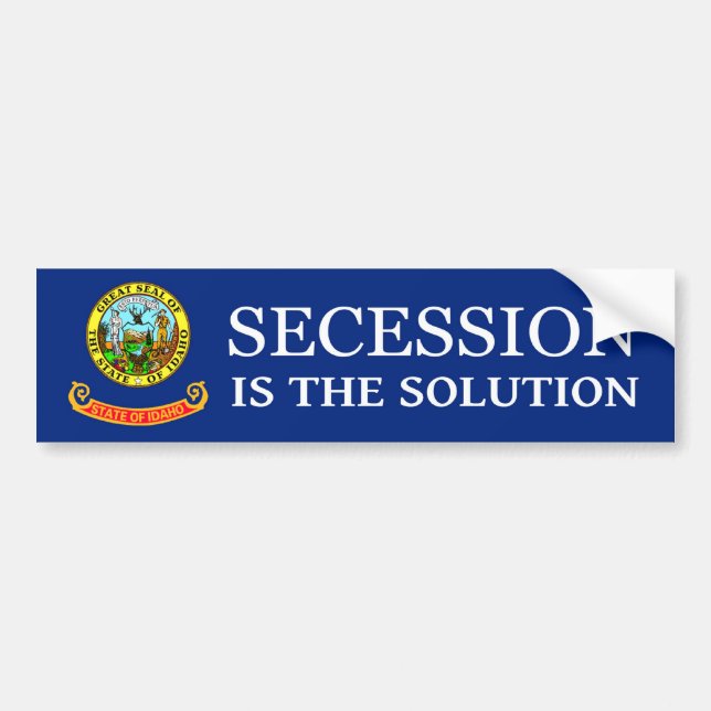 Pegatina Para Coche Idaho Secession Bumper Sticker (Frente)