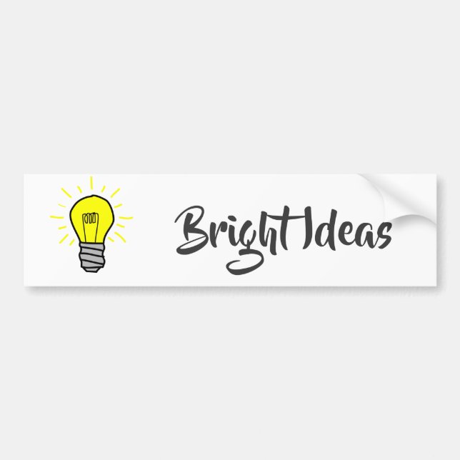 Pegatina Para Coche Ideas brillantes (Frente)