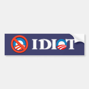Pegatina Para Coche Idiota Obama