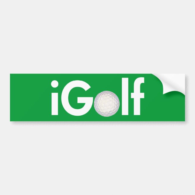 Pegatina Para Coche iGolf (bola) (Frente)