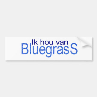 Pegatina Para Coche Ik hou van Bluegrass