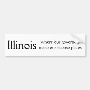 Pegatina Para Coche Illinois, en donde nuestros gobernadores hacen