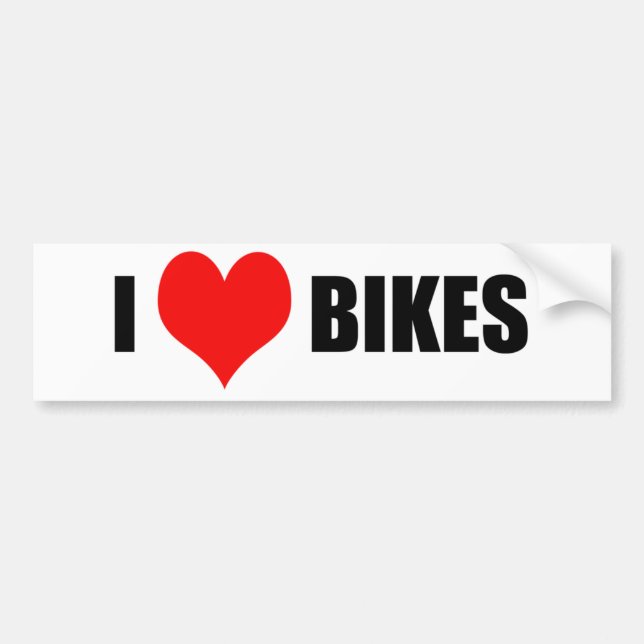 Pegatina Para Coche Ilovebikes (Frente)