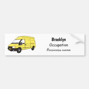 Pegatina Para Coche Ilustracion de la camioneta de entrega