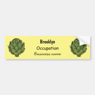 Pegatina Para Coche Ilustracion de personalizado Artichoke