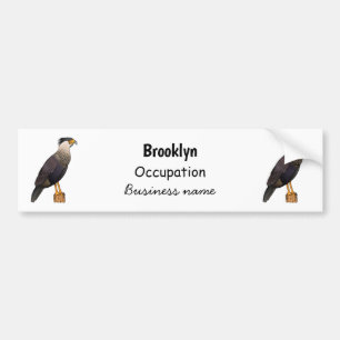 Pegatina Para Coche Ilustracion de personalizado de aves de Crested Ca