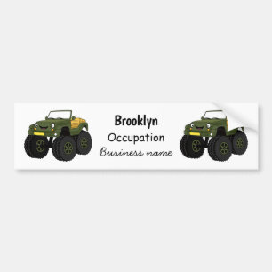 Pegatina Para Coche Ilustracion de personalizado de camión monstruo ve