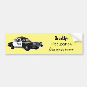 Pegatina Para Coche Ilustracion de personalizado de coches de policía