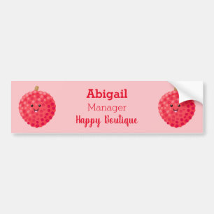 Pegatina Para Coche Ilustracion de personalizado de linché rosado