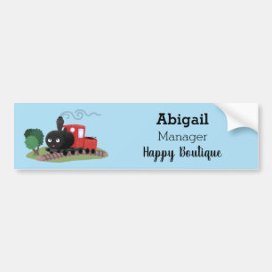 Pegatina Para Coche Ilustracion de personalizado de locomotora de trac