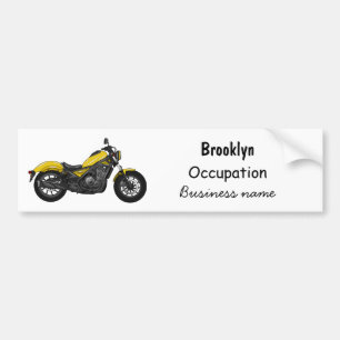 Pegatina Para Coche Ilustracion de personalizado de motocicleta de cru