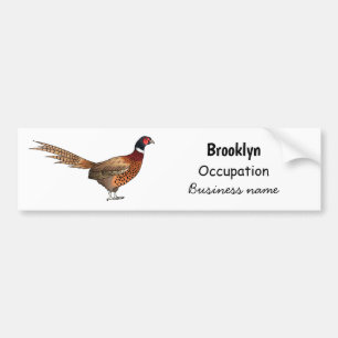 Pegatina Para Coche Ilustracion de personalizado de pájaro de cuello a