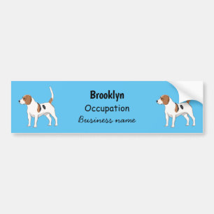 Pegatina Para Coche Ilustracion de personalizado de perro Beagle