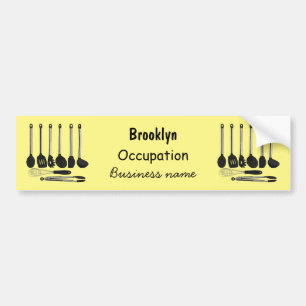 Pegatina Para Coche Ilustracion de personalizados utensiales de cocina