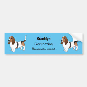 Pegatina Para Coche Ilustracion del personalizado del perro de enlace