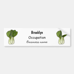 Pegatina Para Coche Ilustracion personalizado Bok choy