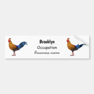 Pegatina Para Coche Ilustracion personalizado de aves de Sri Lanka 