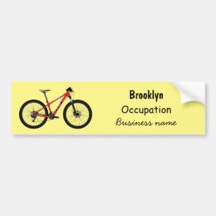 Pegatina Para Coche Ilustracion personalizado de bicicletas