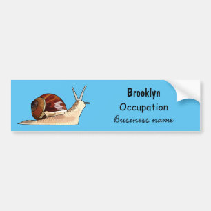 Pegatina Para Coche Ilustracion personalizado de caracoles