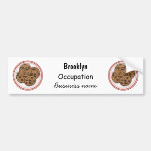 Pegatina Para Coche Ilustracion personalizado de galletas de chocolate