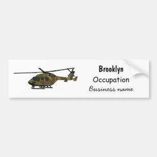 Pegatina Para Coche Ilustracion personalizado de helicópteros del ejér