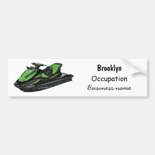 Pegatina Para Coche Ilustracion personalizado de moto acuática