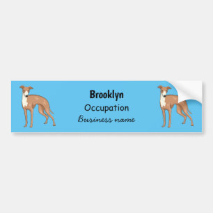 Pegatina Para Coche Ilustracion personalizado de perro de Greyhound
