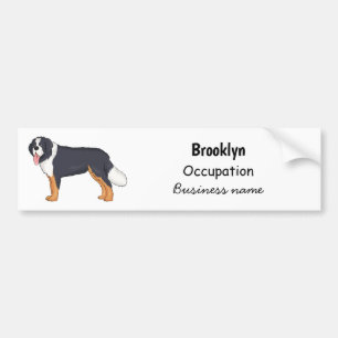 Pegatina Para Coche Ilustracion personalizado de perro de montaña de B