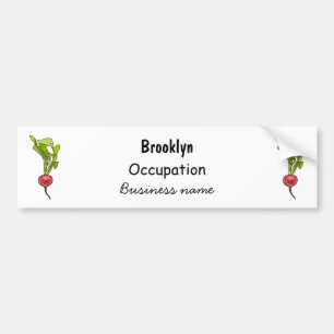 Pegatina Para Coche Ilustracion personalizado de Radish