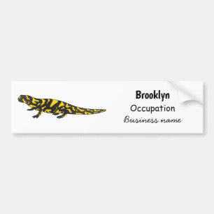 Pegatina Para Coche Ilustracion personalizado de salamandra tigre