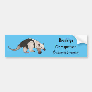 Pegatina Para Coche Ilustracion personalizado de Tamandua