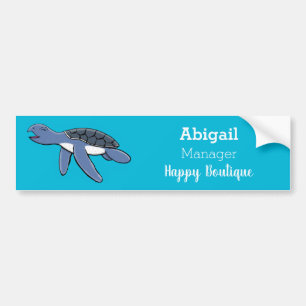 Pegatina Para Coche Ilustracion personalizado de tortuga marina de beb