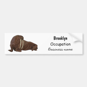 Pegatina Para Coche Ilustracion personalizado de Walrus