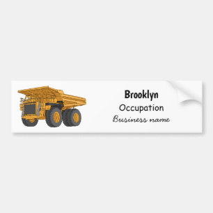 Pegatina Para Coche Ilustracion personalizado del camión de altura