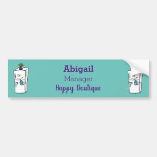 Pegatina Para Coche Ilustracion personalizado frigorífico divertido