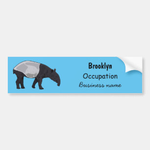 Pegatina Para Coche Ilustracion personalizado Tapir