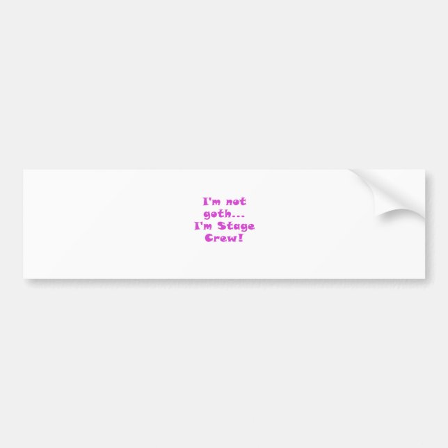 Pegatina Para Coche Im no equipo de etapa del gótico Im (Frente)