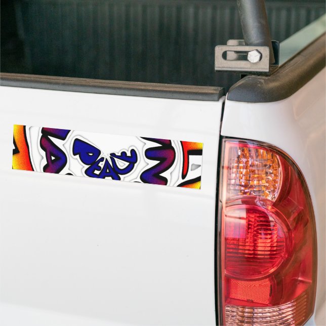 Pegatina Para Coche Imagen de arte circular de Peace Hakuna Matata (En Camión)