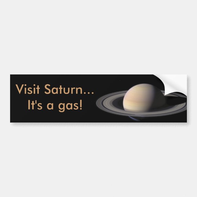Pegatina Para Coche Imagen maravillosa de Saturn de la NASA (Frente)